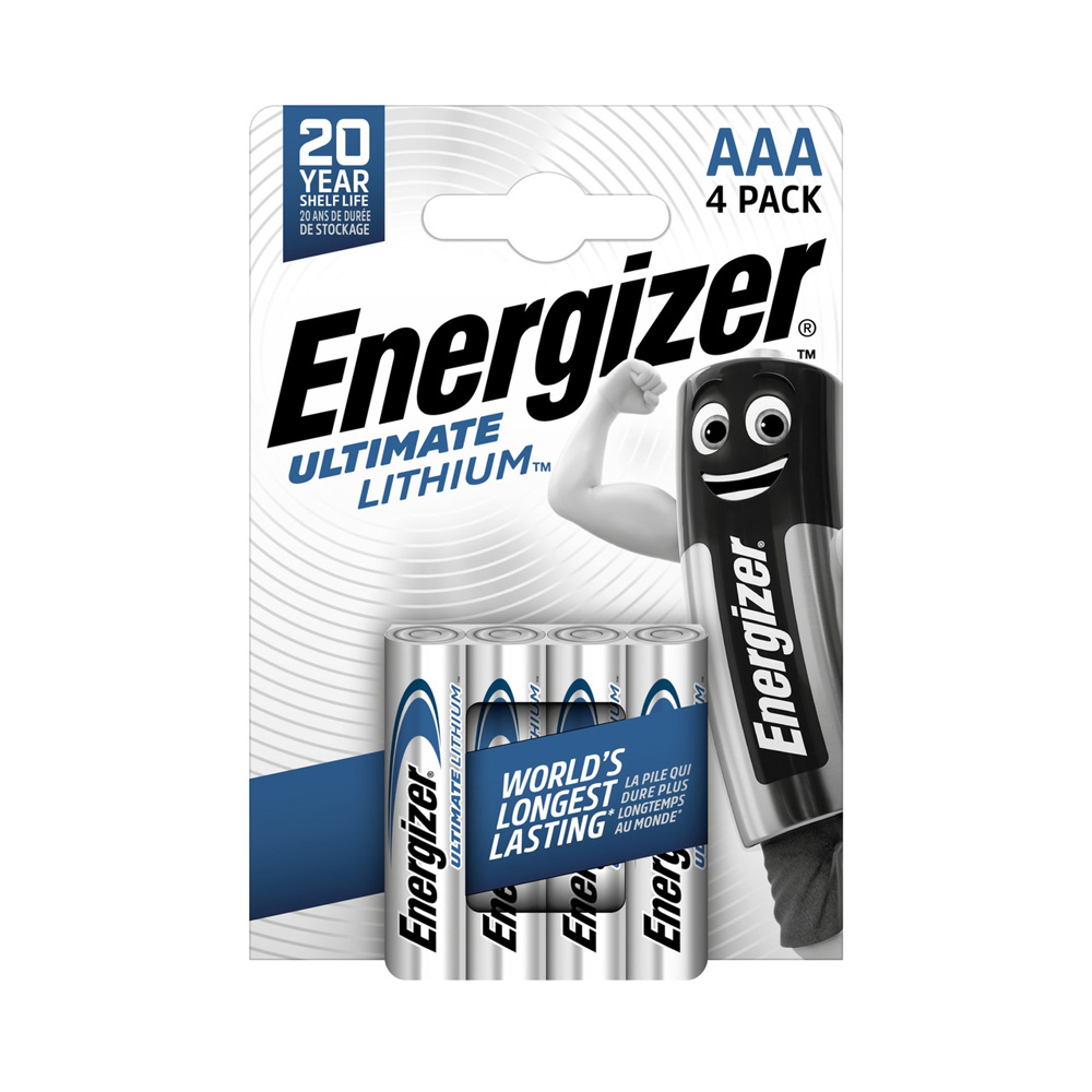 Batterien Lithium AAA 1.5V 4er Packung (Markenqualität)