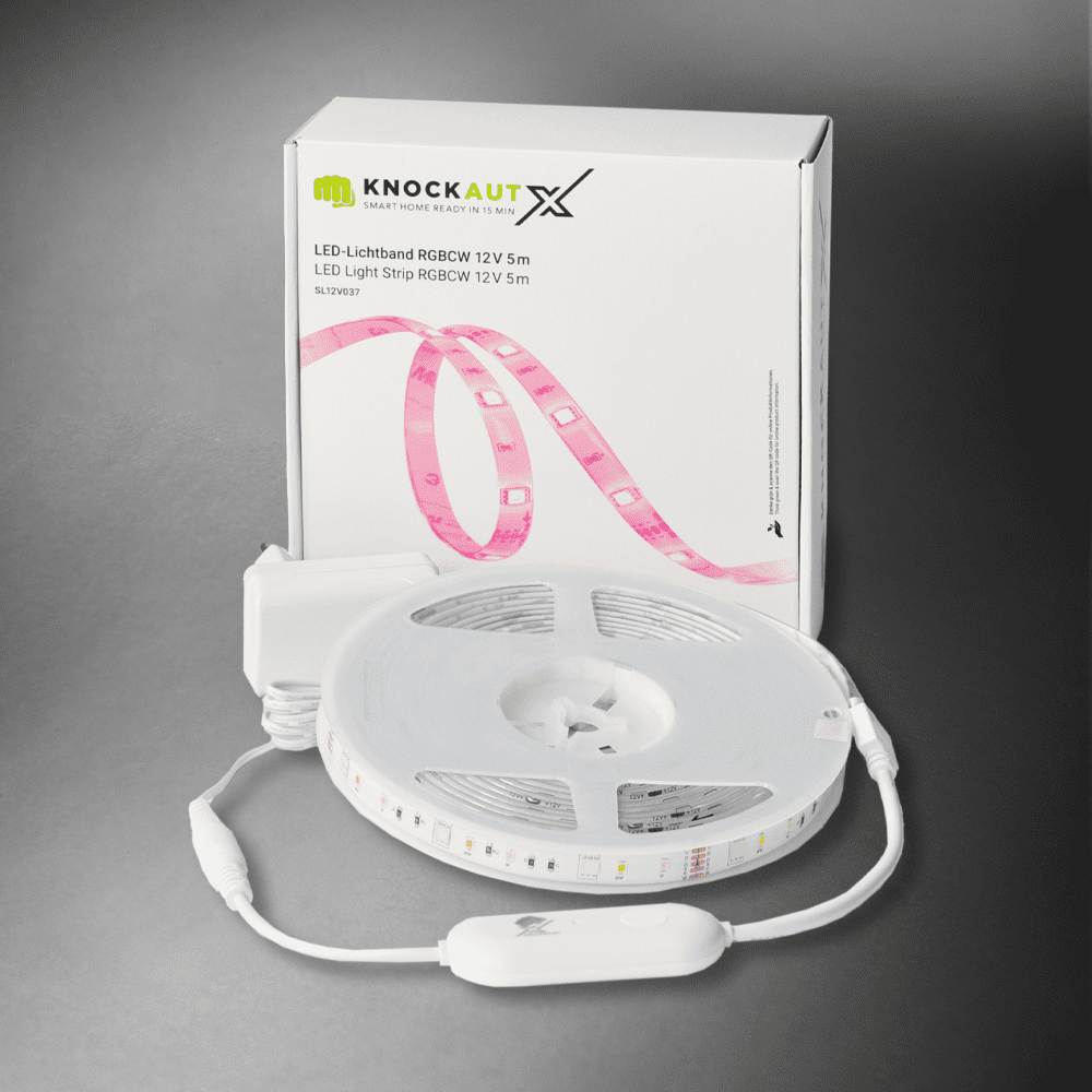 ​​​​​​​​​​​​[SL12V037-A] KnockautX LED-Lichtband RGBCW 12V | 5m