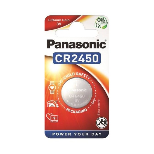 [BCB1B053] Batterie Lithium CR2450 1er Packung (Markenqualität)