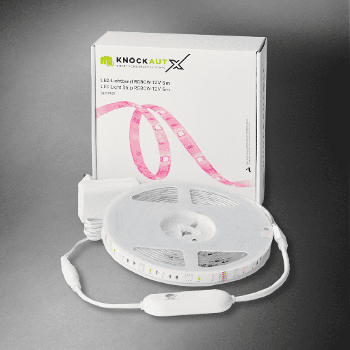 ​​​​​​​​​​​​[SL12V037-A] KnockautX LED-Lichtband RGBCW 12V | 5m