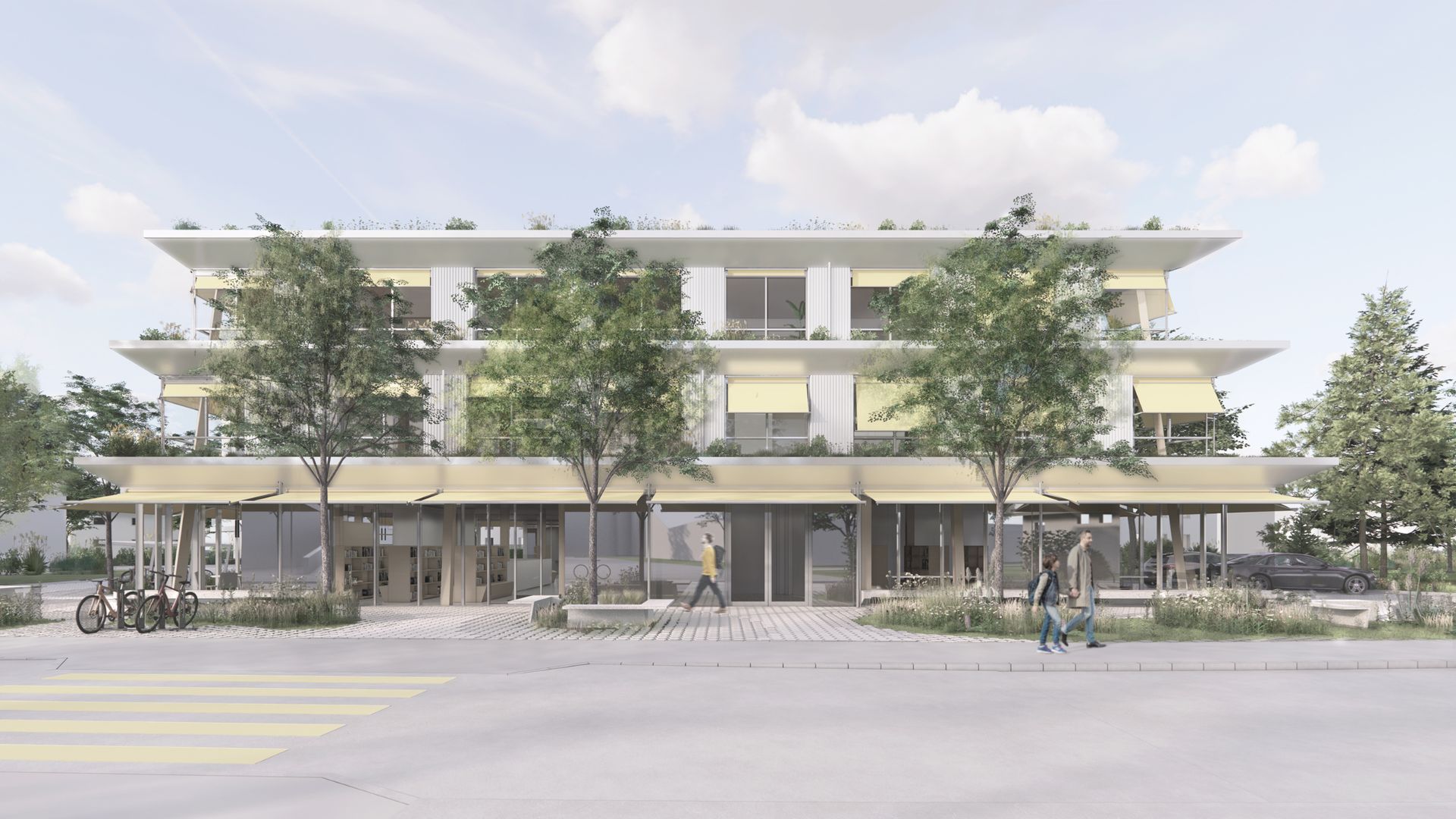 Wohn- und Gewerbebau