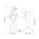 KnockautX Solar-Wetterstation Wind & Licht