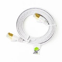 KnockautX Netzwerkkabel Kat.7 RJ45 Flach 1.5m