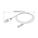 KnockautX USB 2.0 Kabel Typ A - Micro B 1.5m