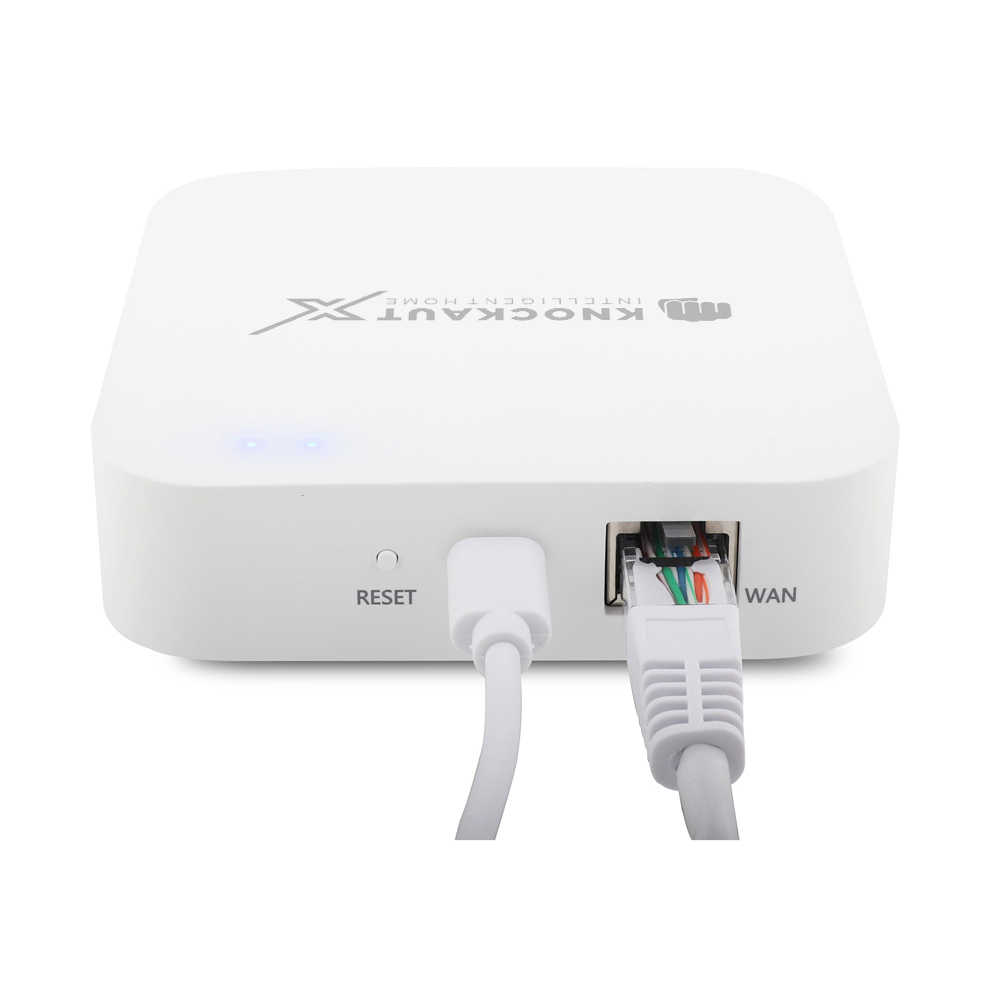 KnockautX Master Gateway TWO (LAN/WLAN) Smart Home Funksteuerung Gebäudeautomation App Steuerung Brelag Schweiz AG Bridge Zentrale