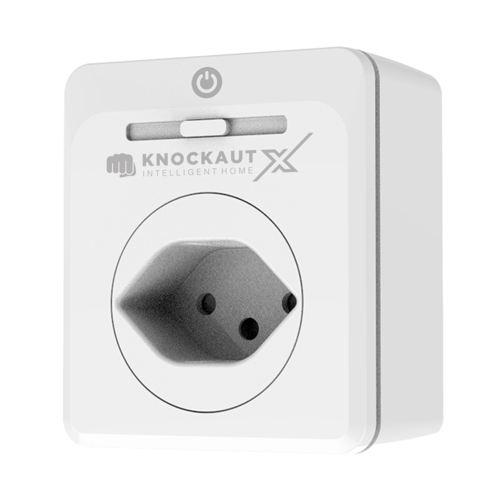 KnockautX Schalt-Mess-Steckdose Smart Home Strom Messen App Steuerung Geräte Gebäudeautomation Funk Brelag Schweiz AG