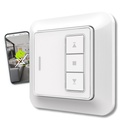 KnockautX Storen-Funktaster 1 -Kanal Smart Home Gebäudeautomation Schalter Storen Storensteuerung Beschattung Sonne Brelag Schweiz AG