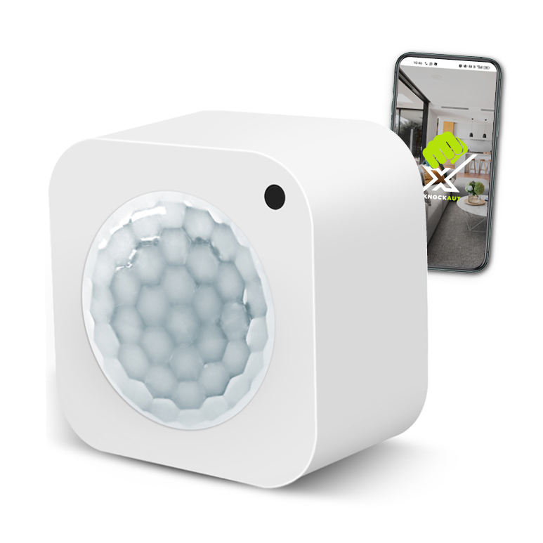 KnockautX Bundle Smarter Alarm Smart Home Sicherheit Einbrecherschutz Set App Steuerung IoT Bewegungssensor Tür Fenster Sensor Rauchmelder Rauchwarnmelder Feuer Schutz Rauch