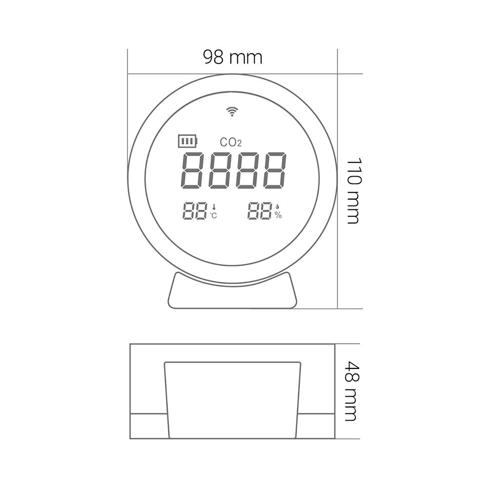 KnockautX Bundle Smartes Raumklima CO2 Luftqualität Gesund leben Raumluft Smart Home App Steuerung Feinstaub Kohlendioxid Kohlenstoffdioxid