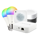 KnockautX Bundle Smartes Licht Smart Home Beleuchtung Automation App Steuerung Philips Hue Bewegungsmelder IoT Gerät Plug and Play Kabellos Drahlos Szenen Dimmen Farbe RGB Weisslicht