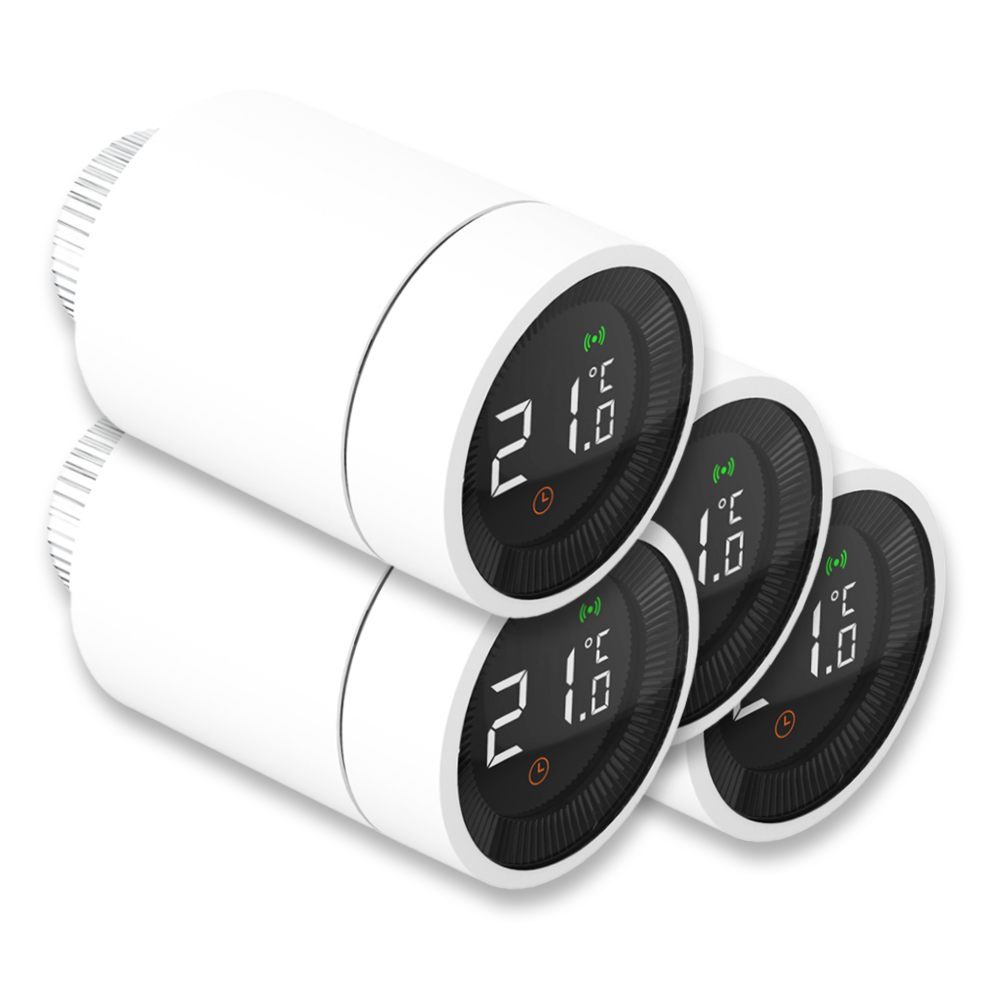 KnockautX 4er-Set smarter Heizkörper-Thermostat