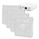 KnockautX Welcome Package Wandthermostat Intelligente Heizung, Heizkosten sparen Energie sparen smarte Heizung smart Heizen fernsteuern regeln App Steuerung plug and play Steuergerät Bodenheizung Fussbodenheizung Display LCD