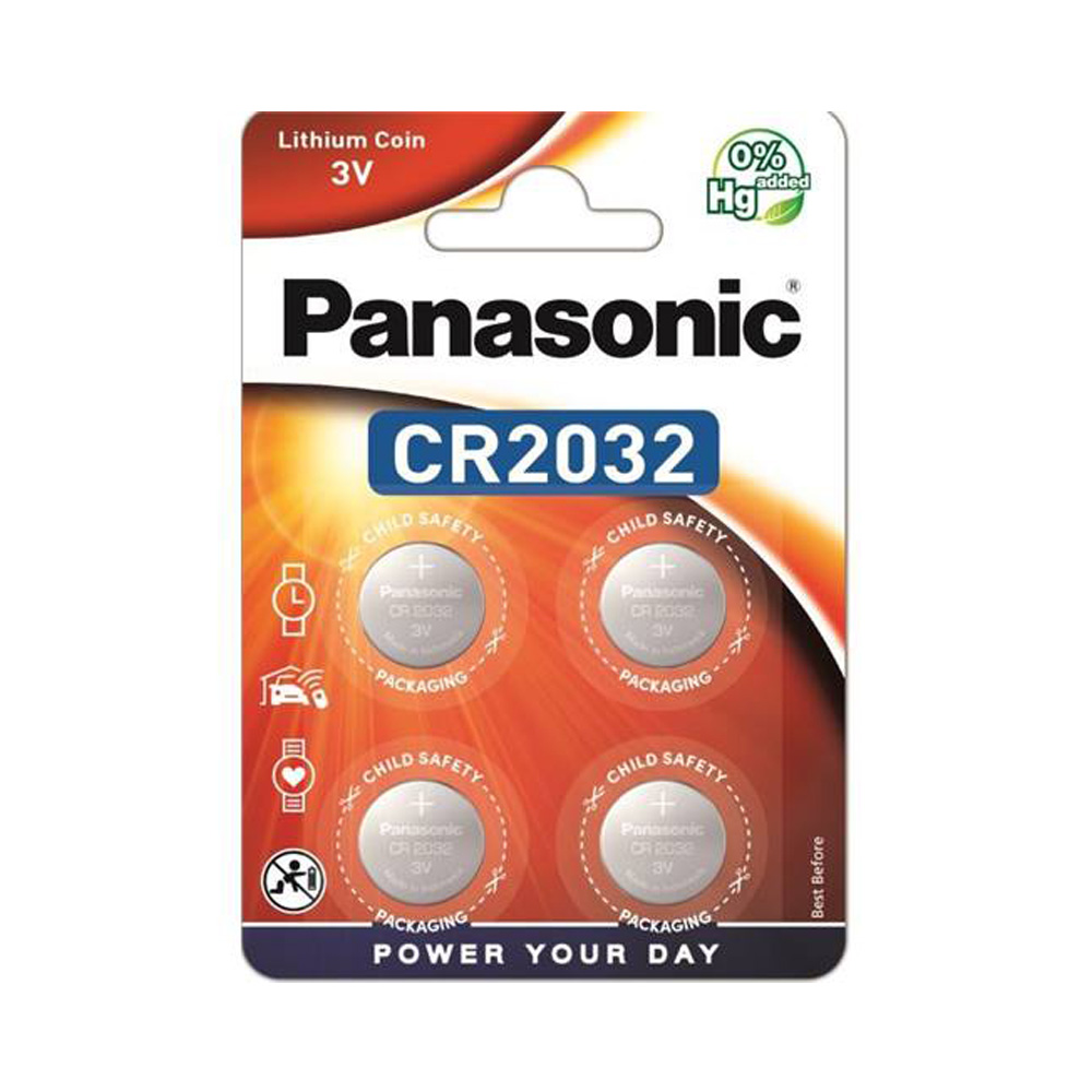 Batterien Panasonic Lithium CR2032 4er Packung
