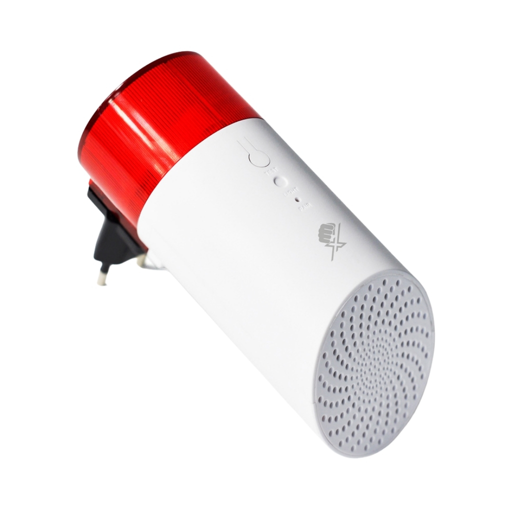 KnockautX Smarte Plugin Innensirene mit Batterieüberbrückung