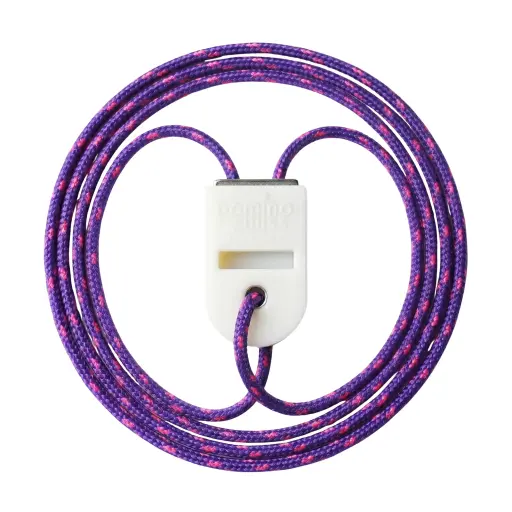 [50446] Dominoswiss Magnet mit Polyamidseil violett
