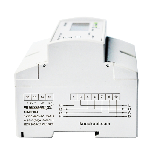 [SEM3P004] KnockautX Energiezähler 3-Phasig/80A