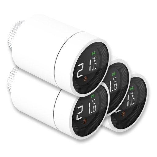 [KXBSH086] ​​​​​​​​​​​​KnockautX 4er-Set smarter Heizkörper-Thermostat
