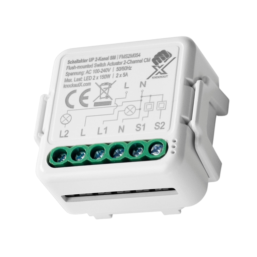 [FMS2M054] KnockautX Schaltaktor UP 2-Kanal SM